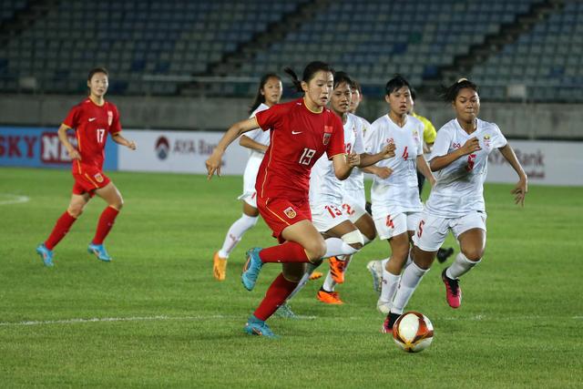 亚洲女子足球赛事中，中国队获胜